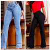 Jayiah | High-Waist Stretch-Jeans mit Schlag