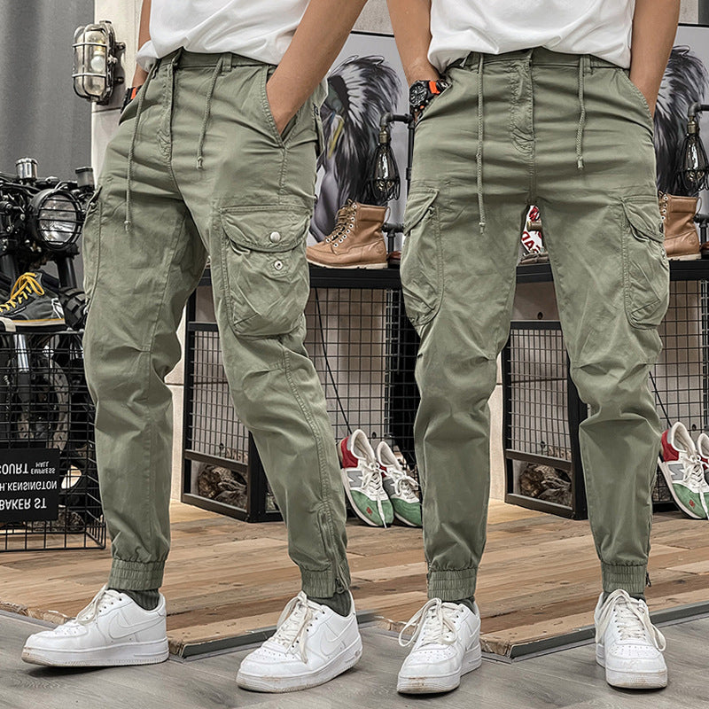 Brian | Herren-Cargo-Hose mit Mehreren Taschen und Elastischem Bund mit Kordelzug