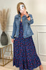Becca | Kleid mit Falten und Leopardenmuster