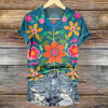 Clarey | T-Shirt mit Vintage-Blumenmuster