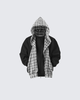Brooklynn | Karo-gefütterter Dual-Wear Reißverschluss-Hoodie