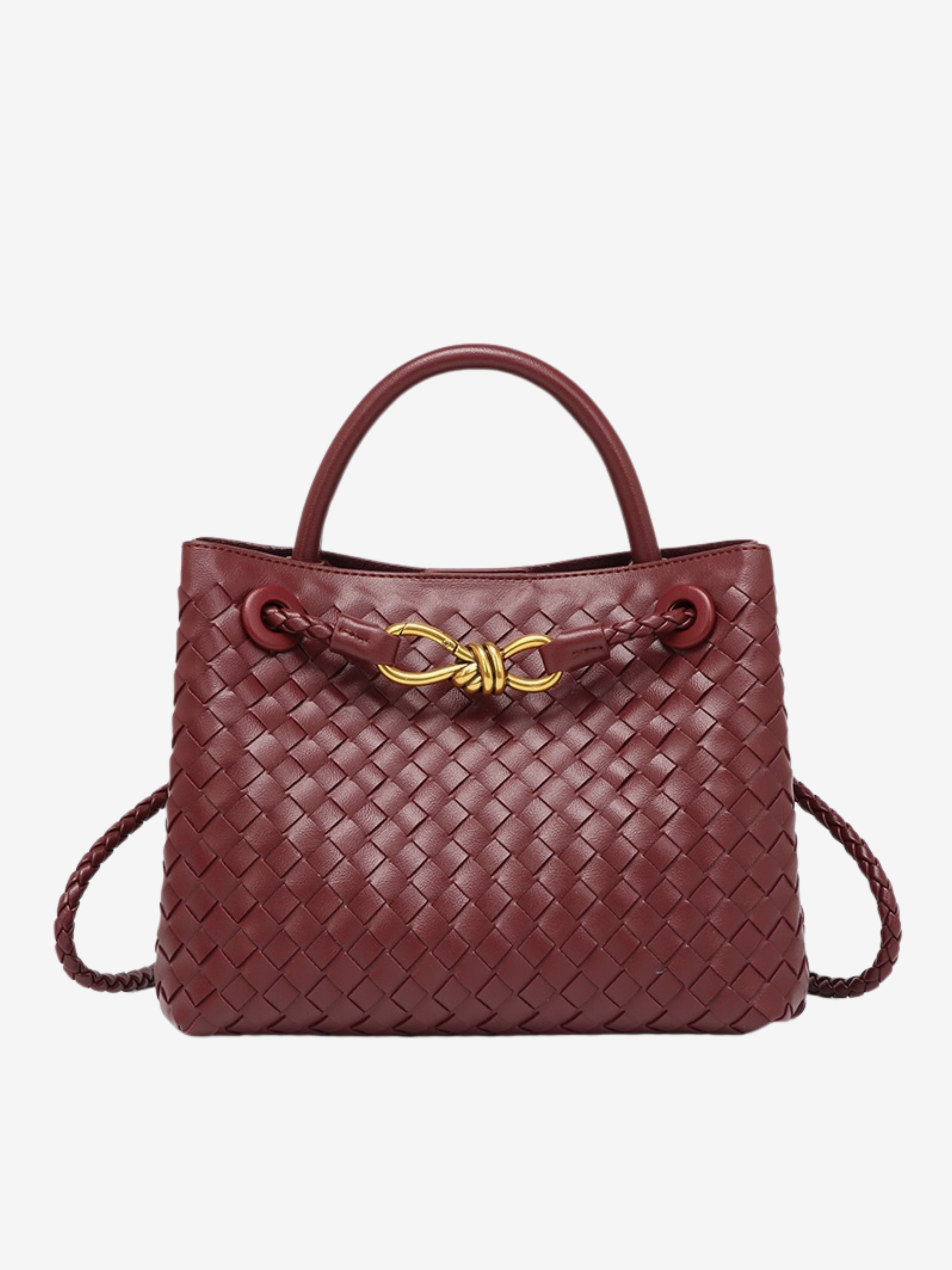 Sabine | Kleine Geflochtene Tasche aus Veganem Leder