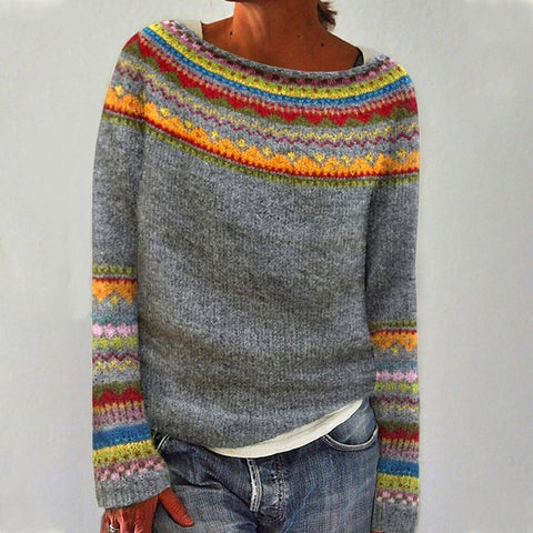 Silvia | Retro-Herbstpullover