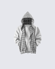 Brooklynn | Karo-gefütterter Dual-Wear Reißverschluss-Hoodie