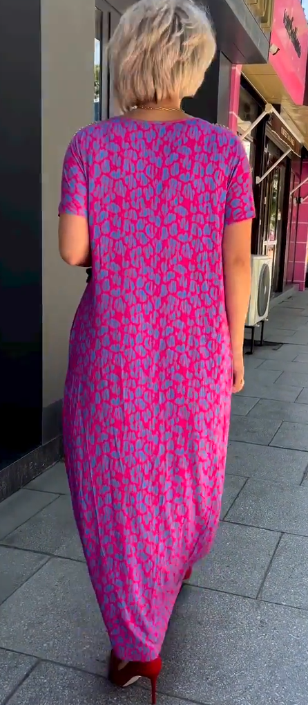 Kina | Modedruck-Kleid in Plus Size
