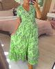 Tate | Kleid mit Blumenmuster und V-Ausschnitt