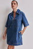 Cara | Denim Minikleid - Blau