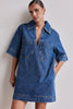 Cara | Denim Minikleid - Blau