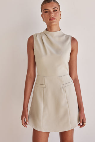 Gaia Mini Dress (Sage)