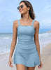 Kate | Damen Vintage Bauchkontroll-Zweiteiler Tankini Badeanzug