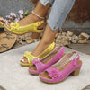 Dallas | Tagesangebot  Damen-Blumenblockabsatz-Sandalen