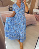 Tate | Kleid mit Blumenmuster und V-Ausschnitt