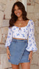 Terrance | Jamaya Mini-Rock - Blaue Jeans