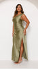 Lora | Victoria Maxikleid - Olive