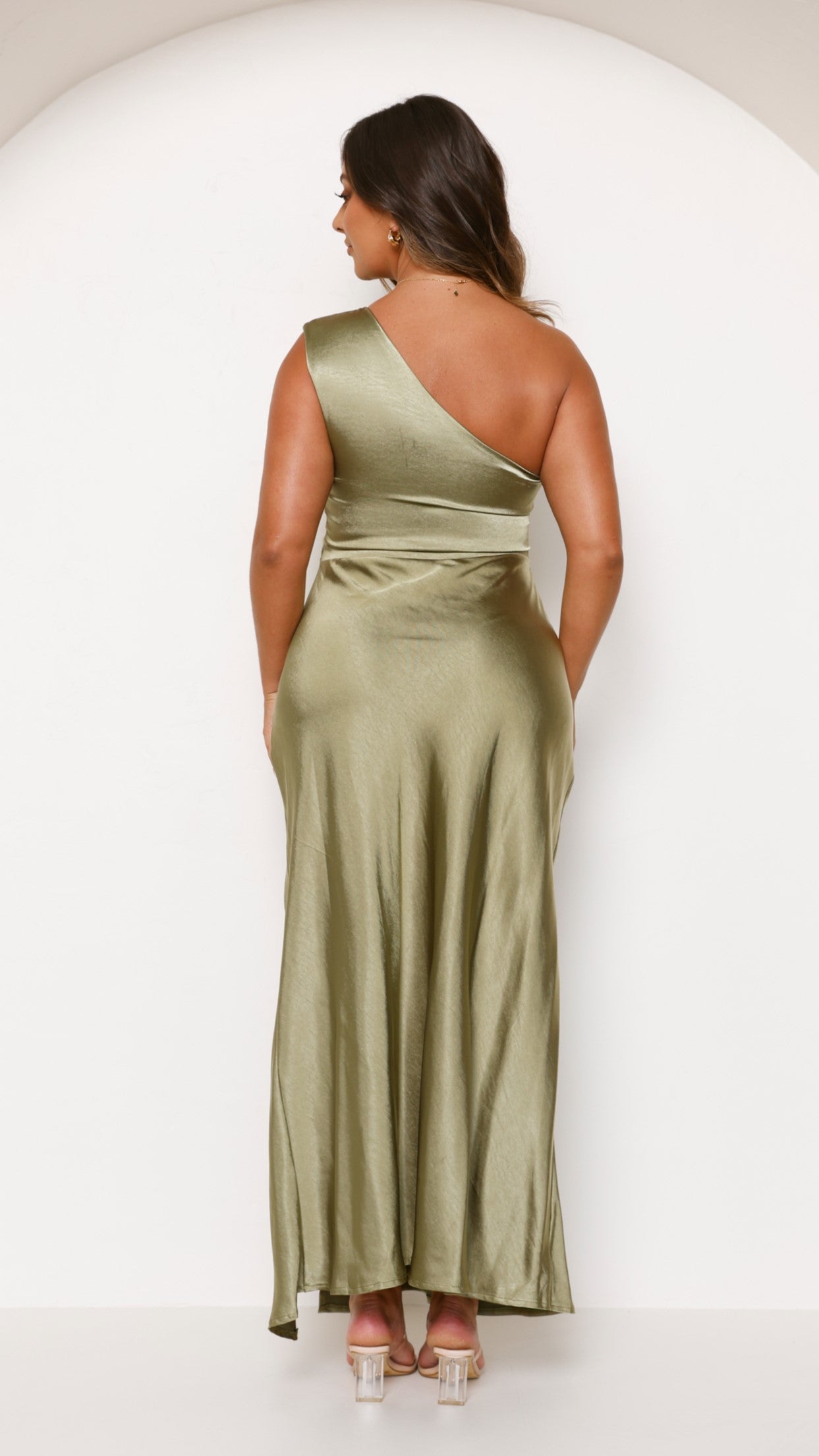 Lora | Victoria Maxikleid - Olive