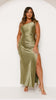Lora | Victoria Maxikleid - Olive