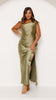 Lora | Victoria Maxikleid - Olive