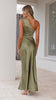 Lora | Victoria Maxikleid - Olive