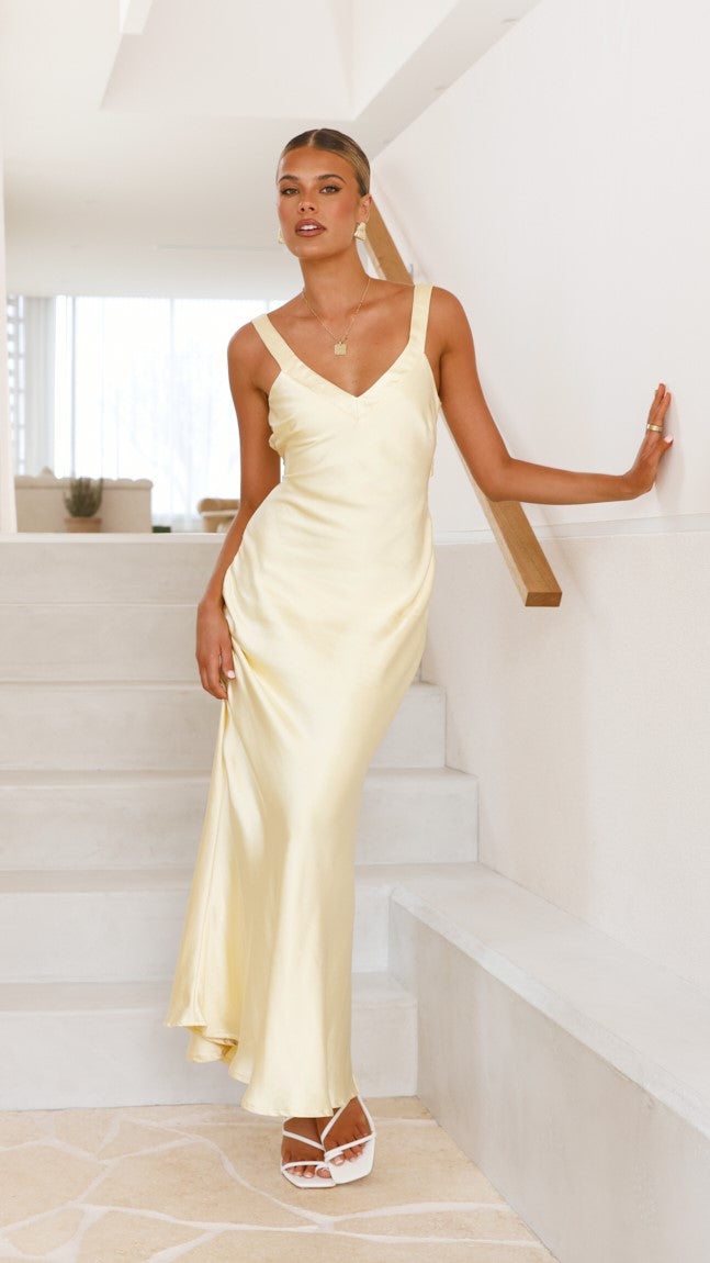 Zari | Andie Maxikleid - Gelb