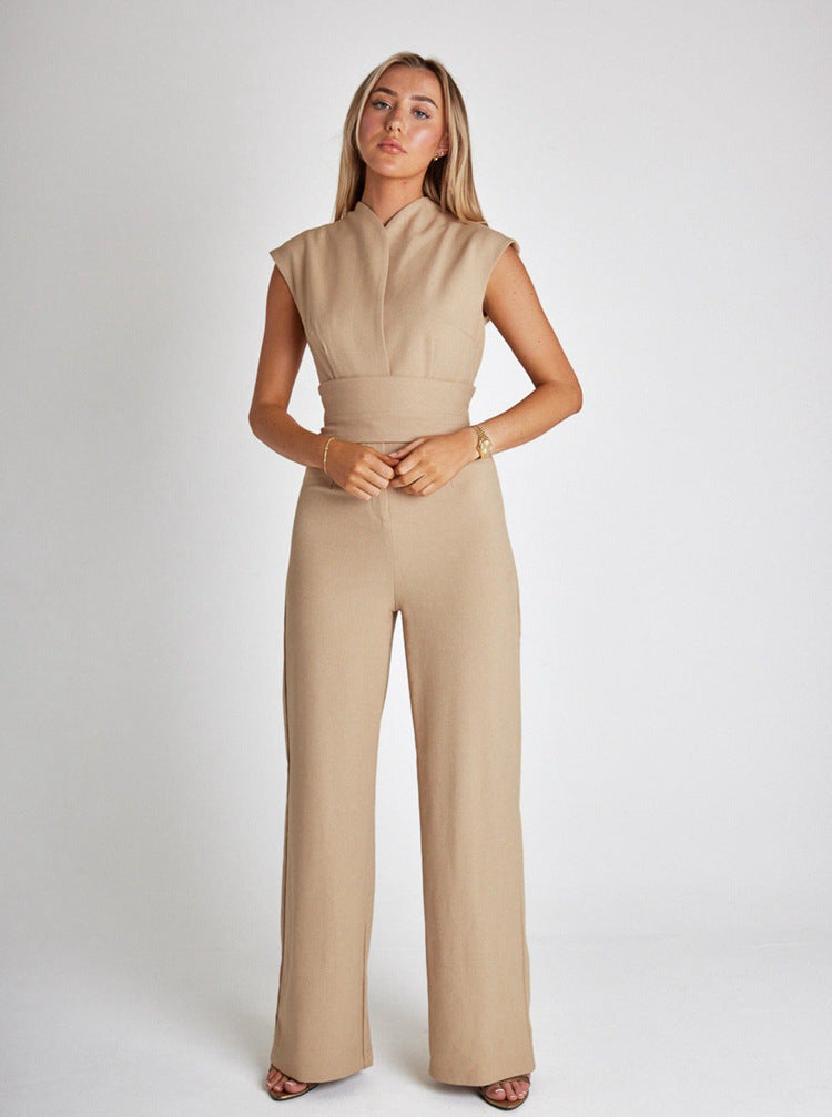 LINA | Stilvoller Jumpsuit mit Gürtel für den perfekten Auftritt