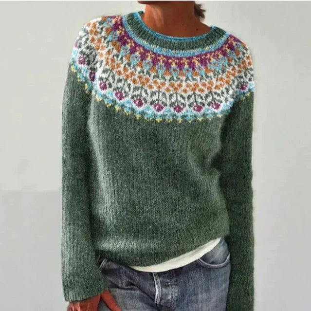Silvia | Retro-Herbstpullover