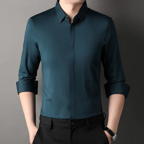 Santiago | Elegantes Faltenfreies Elastisches Hemd