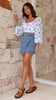 Terrance | Jamaya Mini-Rock - Blaue Jeans