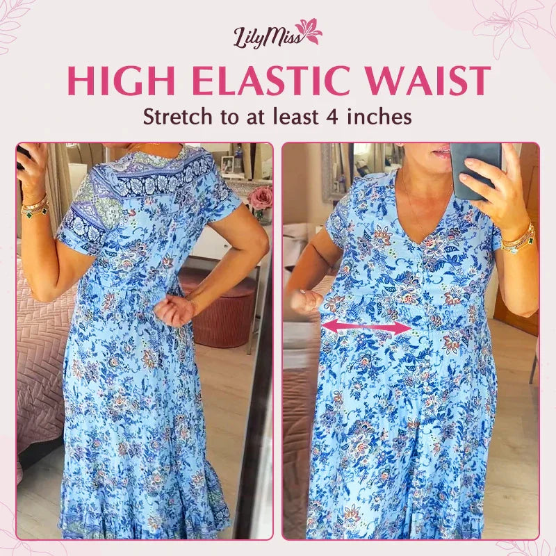 Tate | Kleid mit Blumenmuster und V-Ausschnitt