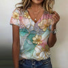 Reece | Vintage T-Shirt mit Farbverlauf und Blumenmuster