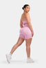 Janice | Nahtlose Sculpt Rippen-Kontur-Shorts | Pink