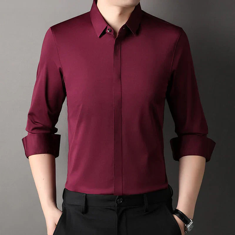 Santiago | Elegantes Faltenfreies Elastisches Hemd