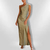 Itzel | Asymmetrisches Kleid mit Schlitz