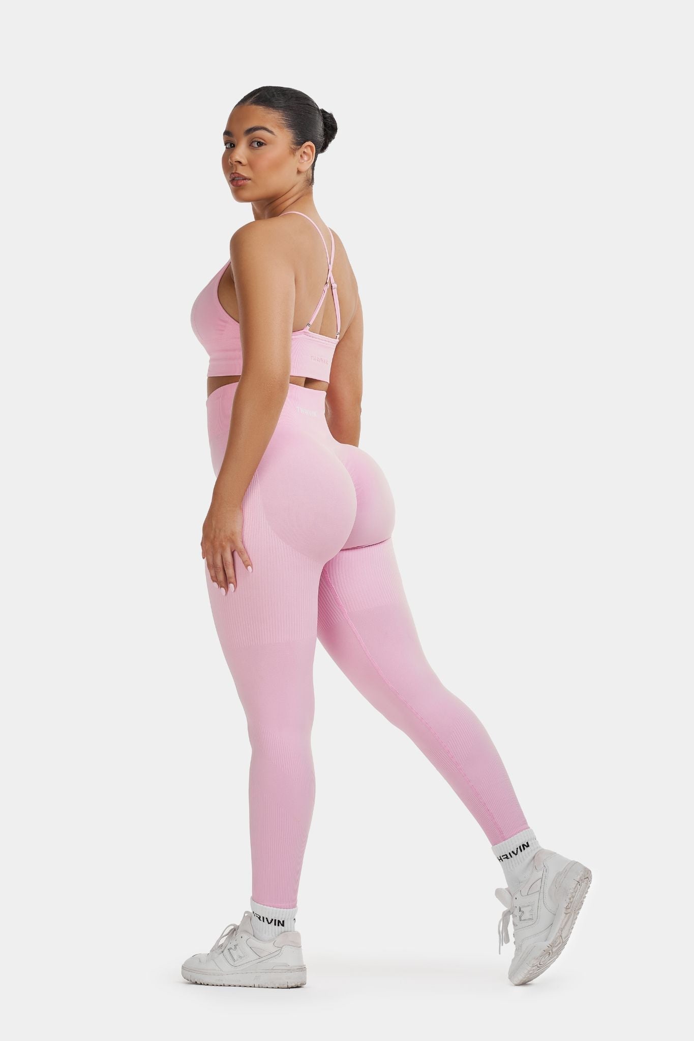 Xiomara | SculptV2 Rippen-Kontur-Leggings - Pilates Pink