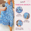 Tate | Kleid mit Blumenmuster und V-Ausschnitt