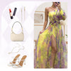Eltona | Farbblock-Mirage-Kleid