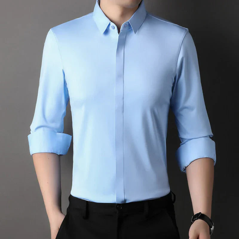 Santiago | Elegantes Faltenfreies Elastisches Hemd