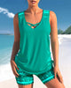 Camelle | Trendiger Tankini-Badeanzug