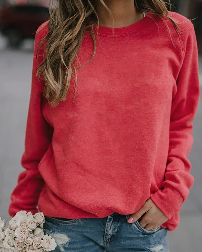 Joella | Stilvolles, bequemes Sweatshirt mit Rundhalsausschnitt