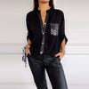 Naroise | Sommerliches Patchwork-Top mit Pailletten