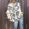Viencia | Vintage Bluse mit Blumenmuster