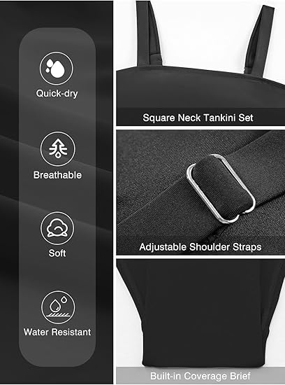 Nadia | Zweiteilige Tankini-Badeanzüge für Damen