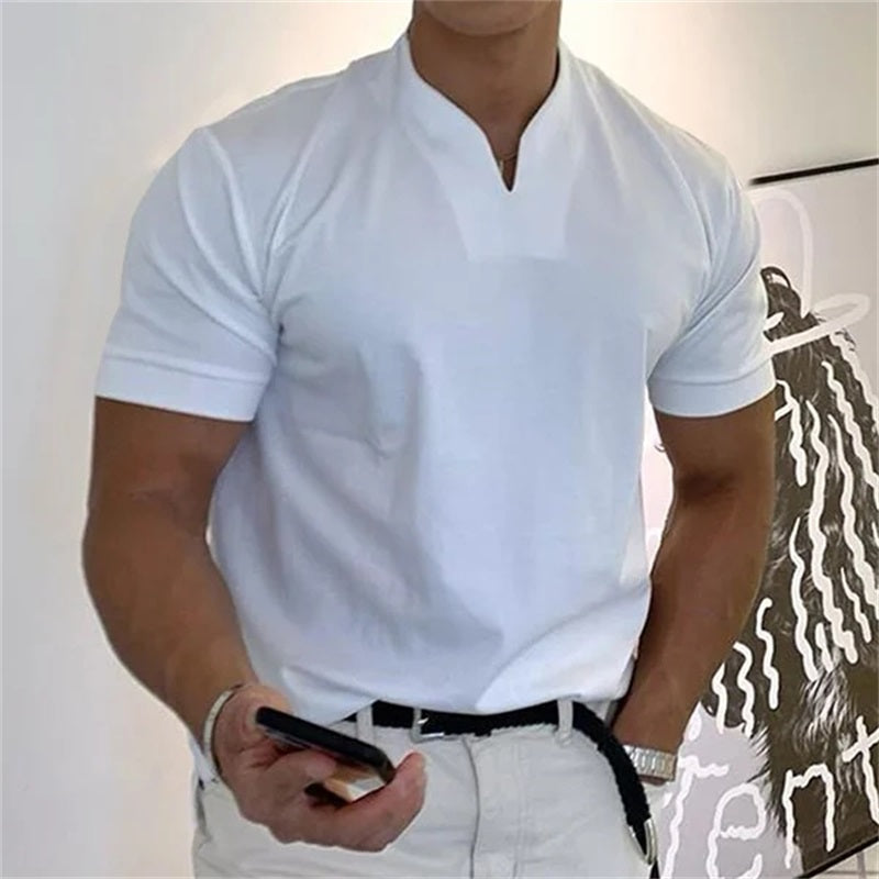 Elias | Herren Business-Fitness-T-Shirt mit kurzen Ärmeln