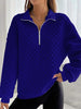 Geraldine | Damen - Trendiger V-Ausschnitt Pullover - Stylischer Reißverschluss