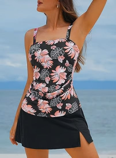 Traci | Weibliche zweiteilige Tankini-Badeanzüge