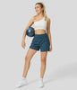 Laurel |  2-in-1-Yogashorts mit hoher Taille und Seitentaschen