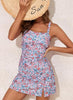 Kate | Damen Vintage Bauchkontroll-Zweiteiler Tankini Badeanzug