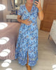 Tate | Kleid mit Blumenmuster und V-Ausschnitt