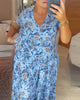 Tate | Kleid mit Blumenmuster und V-Ausschnitt