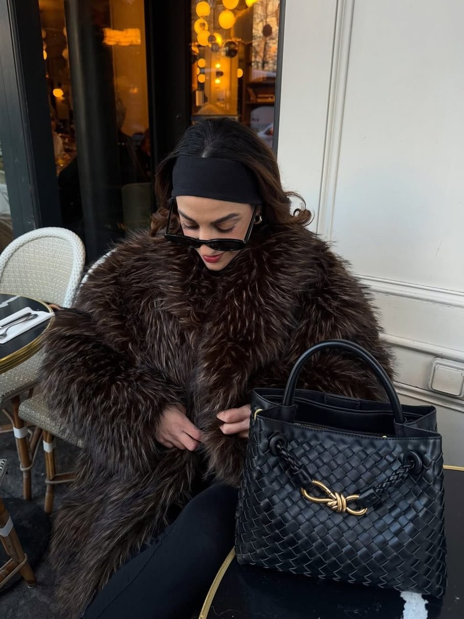 Sabine | Kleine Geflochtene Tasche aus Veganem Leder