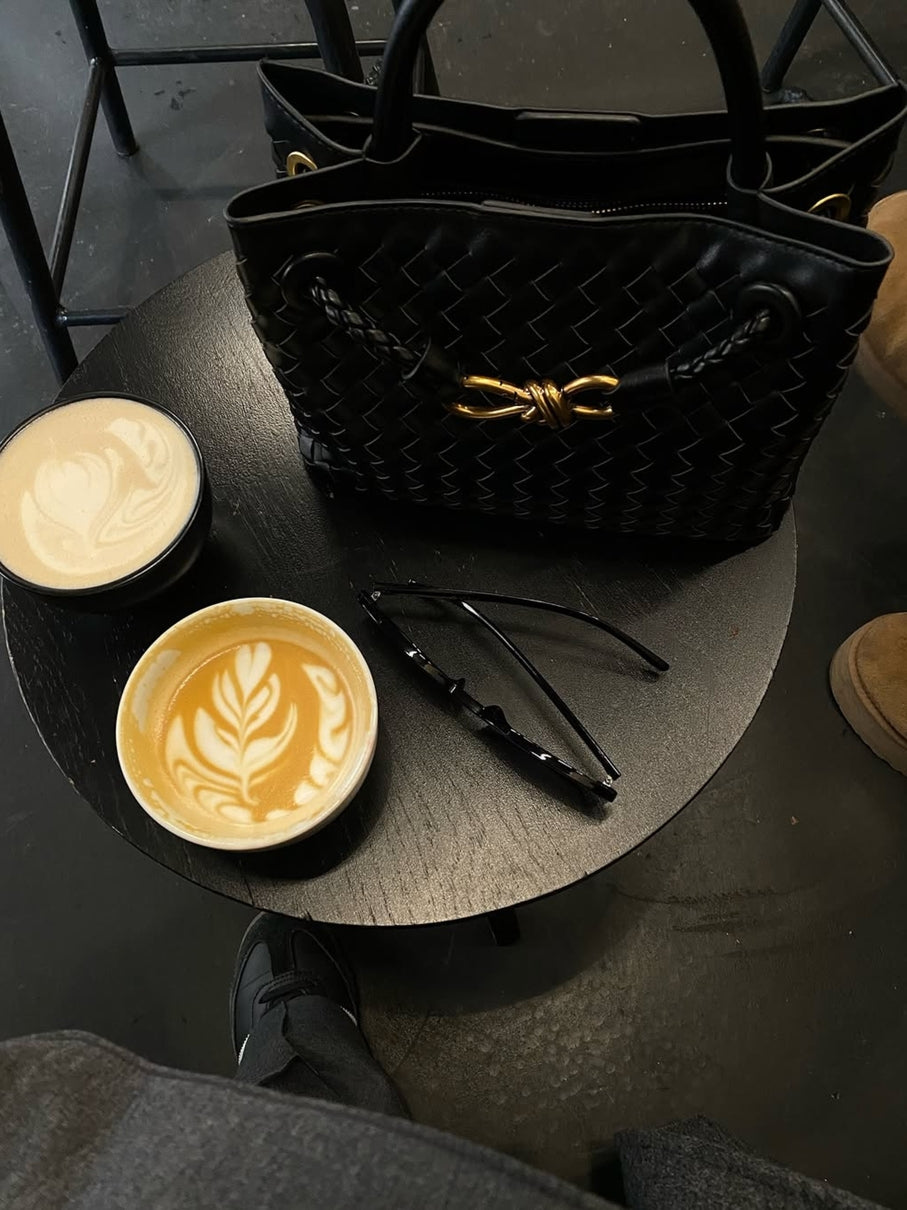 Sabine | Kleine Geflochtene Tasche aus Veganem Leder